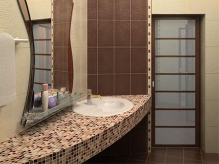 Мозаика для ванной комнаты - это красиво и практично!